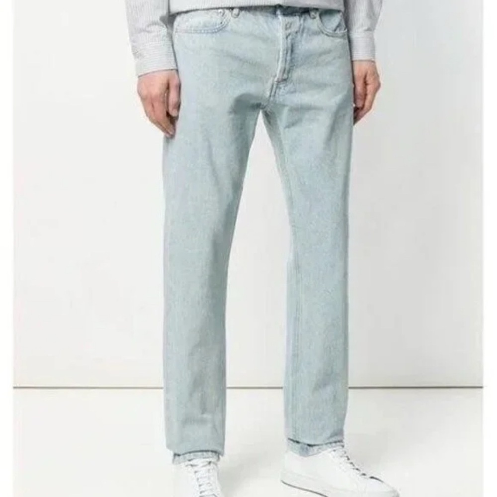A.P.C. Petit Standard Slim Straight Lightwash Japanese Selvedge Denim Jeans.